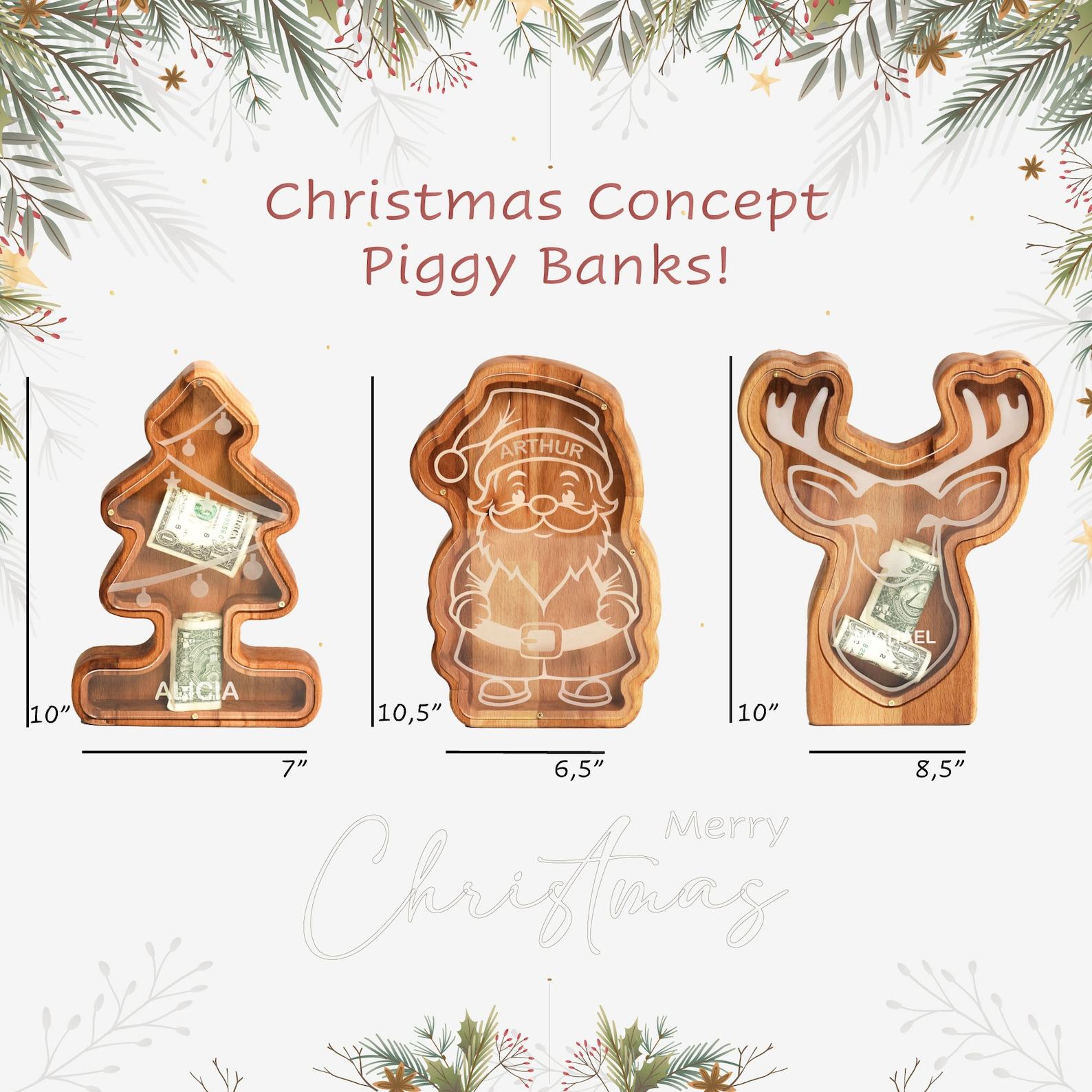 Handcrafted Wooden Plane Piggy Bank A Unique and Personalized Item for Special Occasions