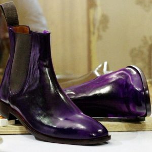 Handmade Brown Chelsea Boots  Men’s Goodyear Welted Dress Ankle Boots