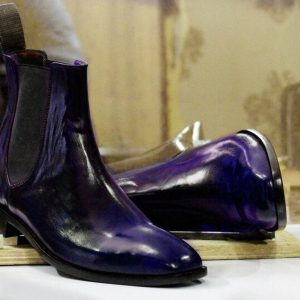 Handmade Brown Chelsea Boots  Men’s Goodyear Welted Dress Ankle Boots