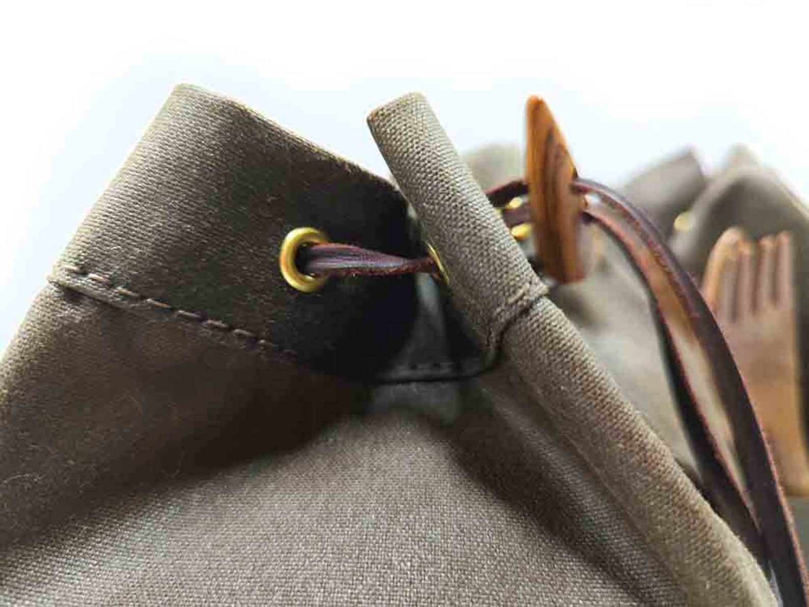 Handmade Bushcraft Bag Oilskin/Waxed Canvas for Cook Set, Camping Gear, and Outdoor Bushpot - Image 5