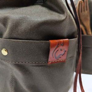 Handmade Bushcraft Bag Oilskin/Waxed Canvas for Cook Set, Camping Gear, and Outdoor Bushpot