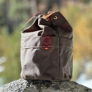 Handmade Bushcraft Bag Oilskin/Waxed Canvas for Cook Set, Camping Gear, and Outdoor Bushpot