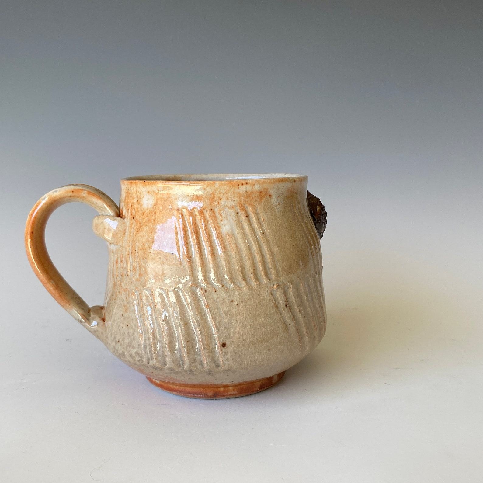 Handmade Ceramic Big Rock Mug Elevate Your Coffee Ritual with a Rugged Masterpiece