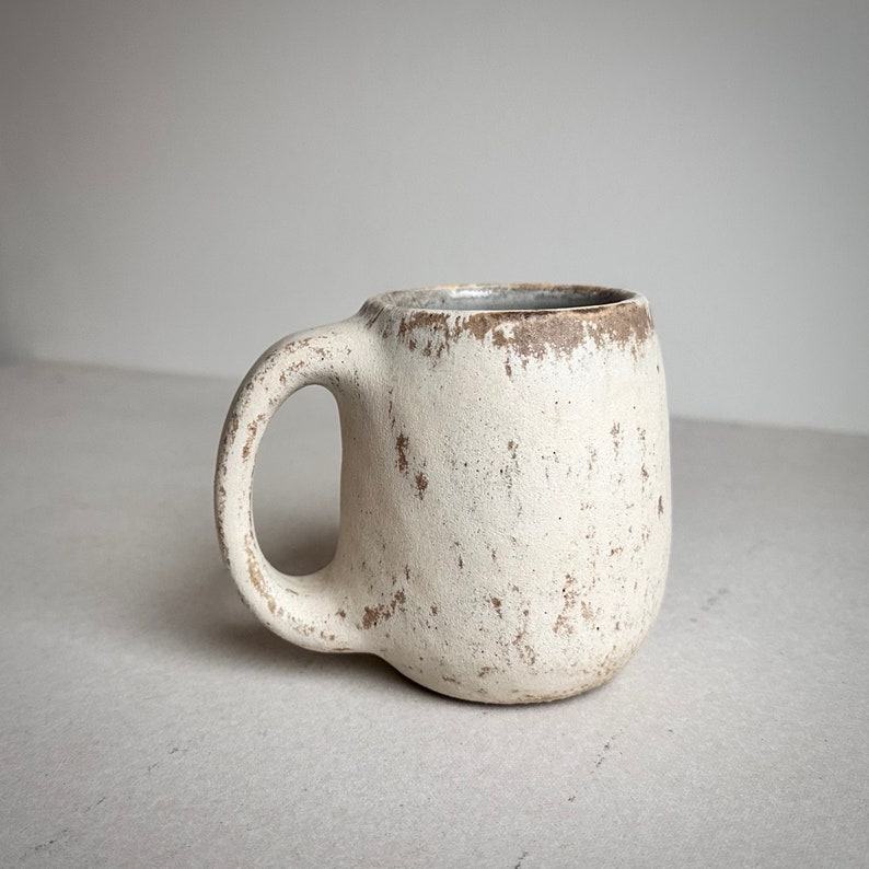 Handmade Ceramic Cream Mug Your Perfect 16oz Coffee Companion