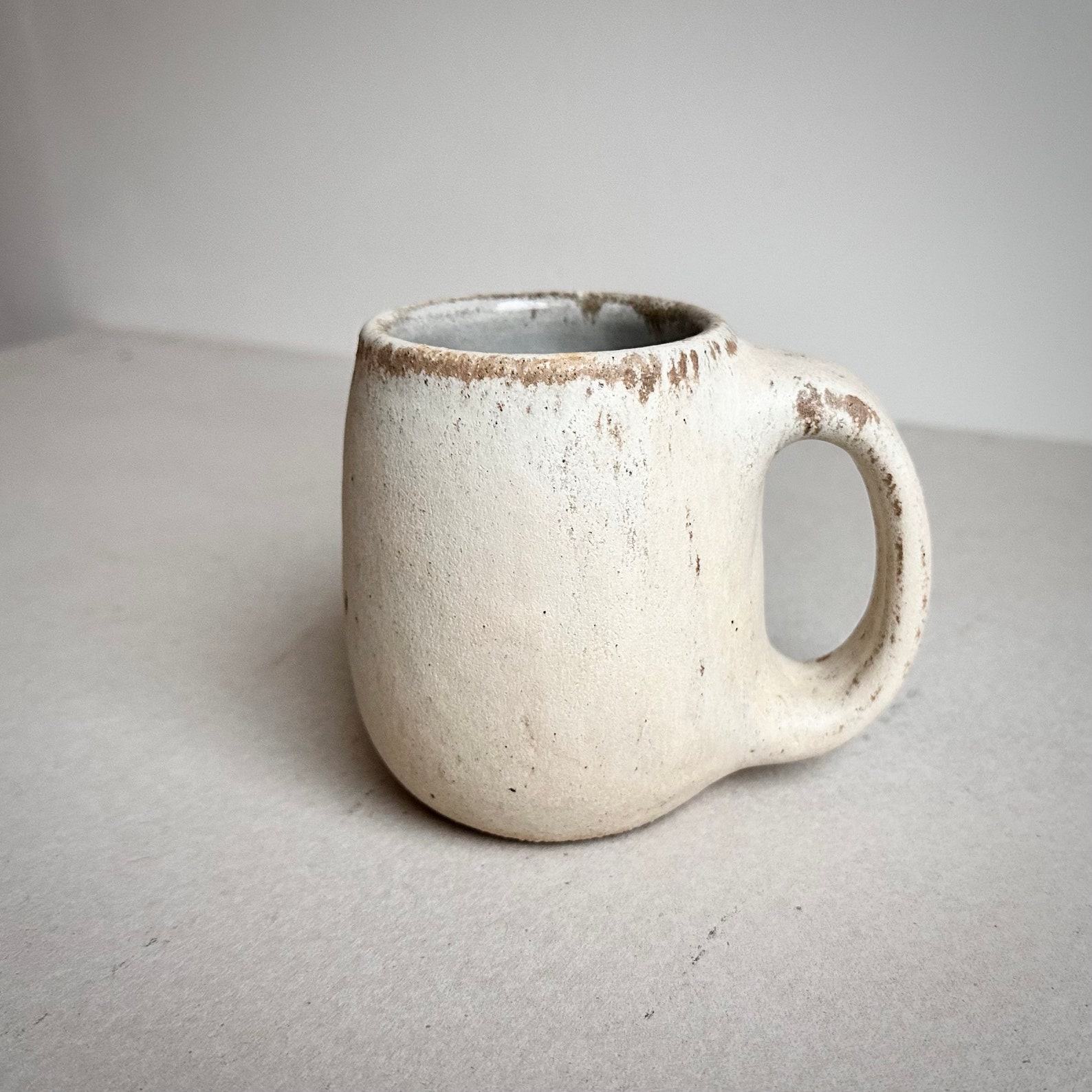 Handmade Ceramic Cream Mug Your Perfect 16oz Coffee Companion