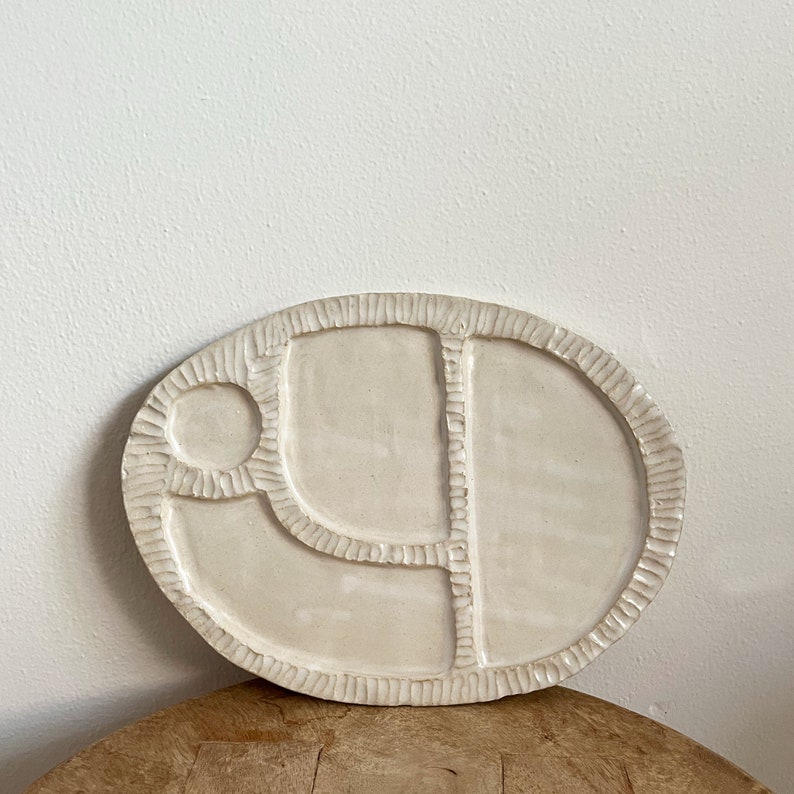 Handmade Ceramic Snack Palette A Culinary Canvas for Artistic Appetizers