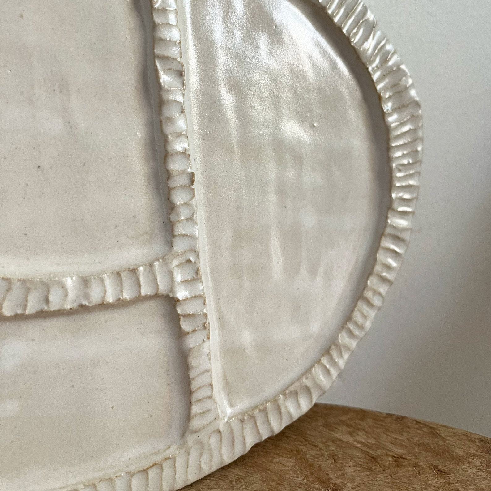 Handmade Ceramic Snack Palette A Culinary Canvas for Artistic Appetizers