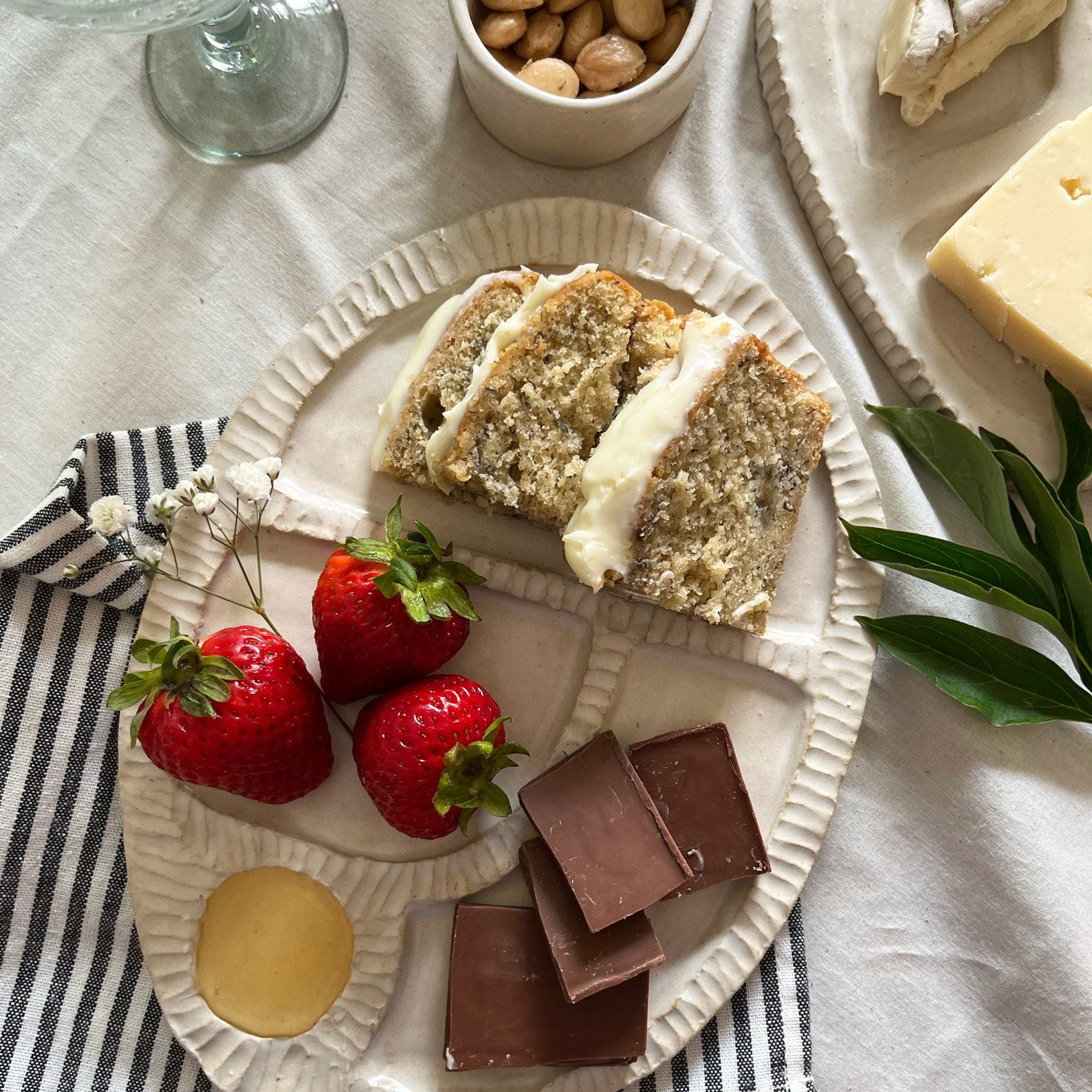 Handmade Ceramic Snack Palette A Culinary Canvas for Artistic Appetizers
