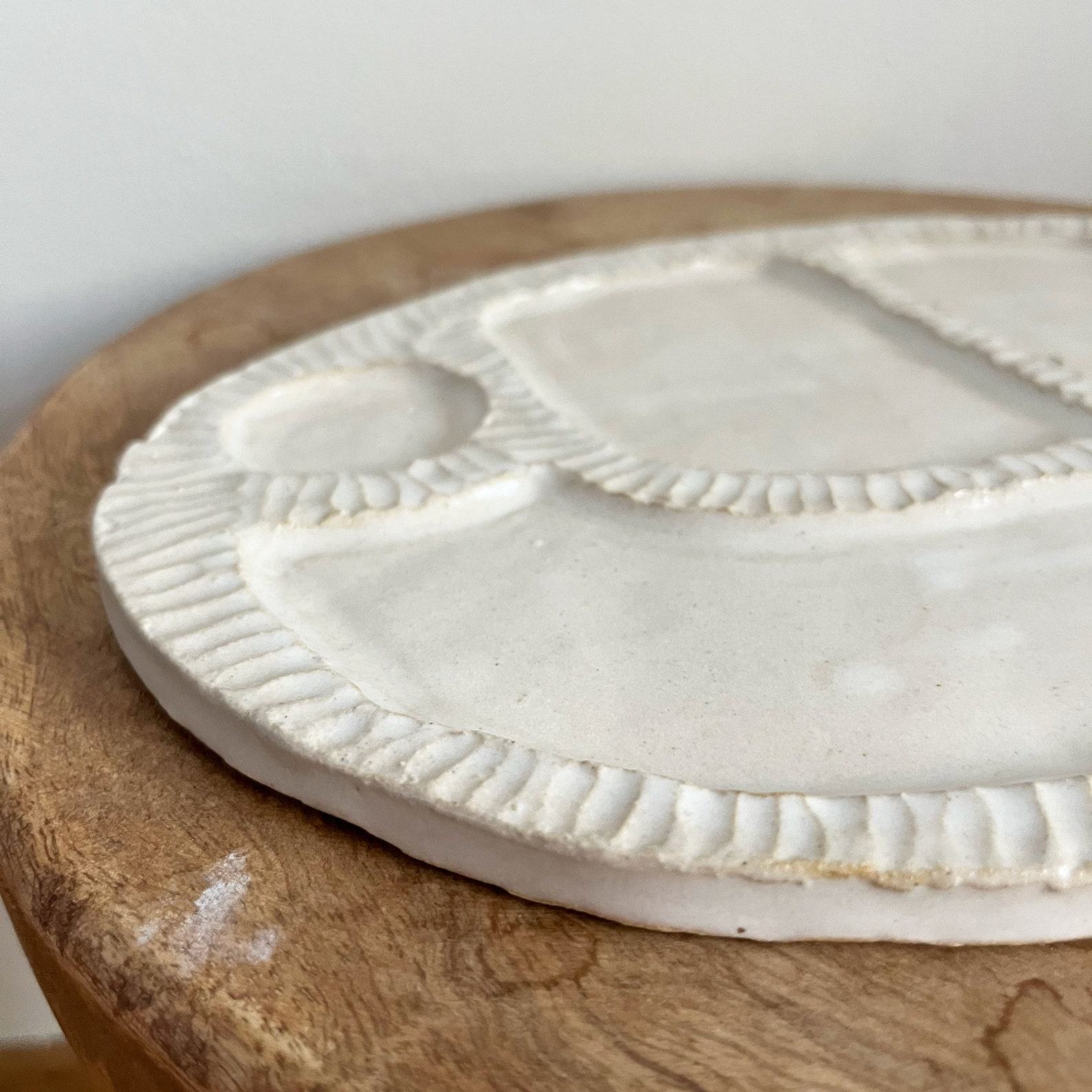 Handmade Ceramic Snack Palette A Culinary Canvas for Artistic Appetizers