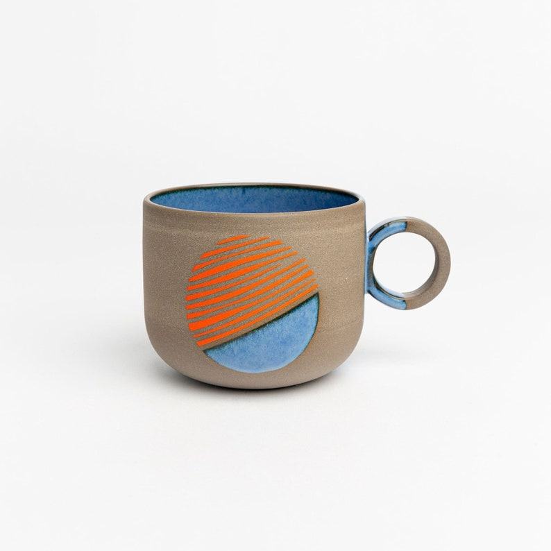 Handmade Ceramic Stoneware Mug A Delightful Item for Coffee and Tea Aficionados