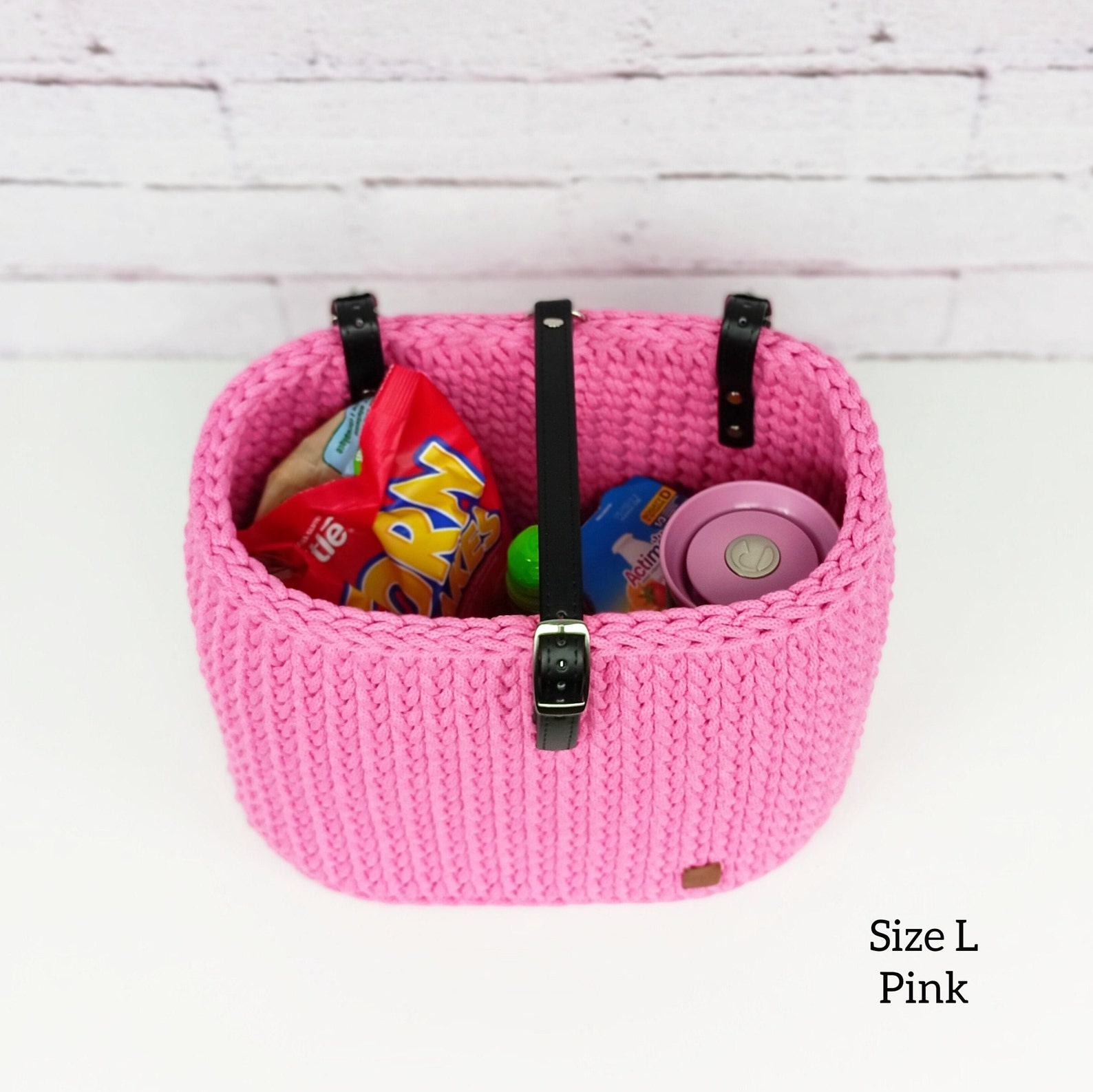 Handmade Crochet Bike Basket The Perfect Organizer for Your Cycling Adventures