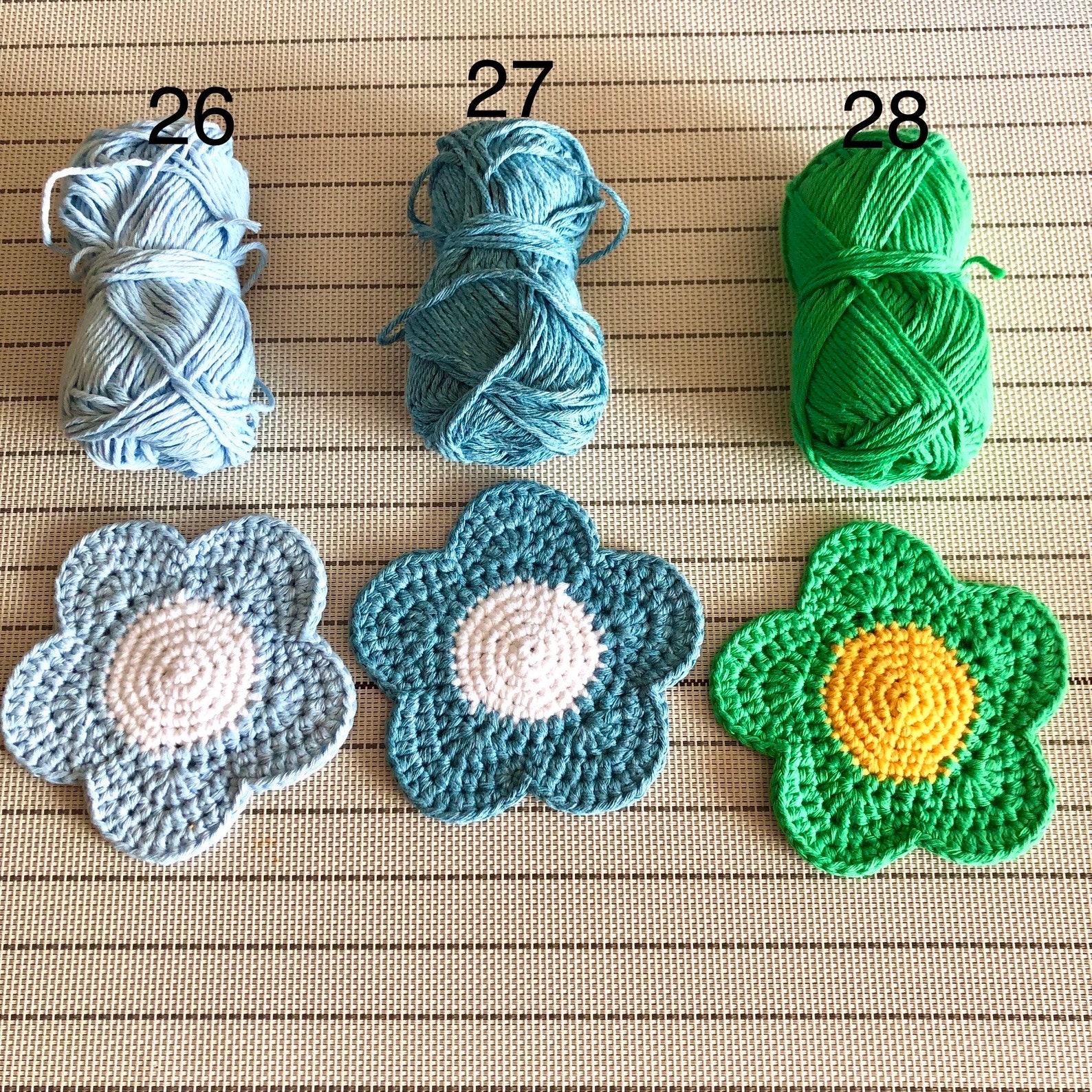 Handmade Daisy Crocheted Coasters Brighten Your Home with 95% Cotton Charm