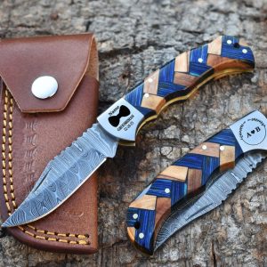 Handmade Damascus Pocket Knife A Timeless Item for Special Occasions