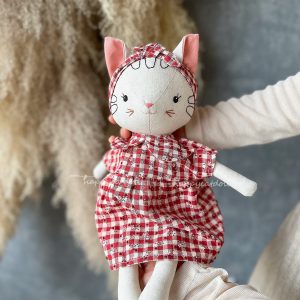 Handmade Heirloom Cat Doll A Cherished Companion for Little Ones