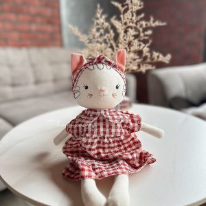 Handmade Heirloom Cat Doll A Cherished Companion for Little Ones