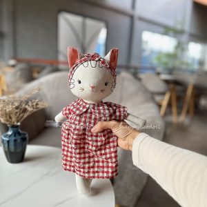 Handmade Heirloom Cat Doll A Cherished Companion for Little Ones