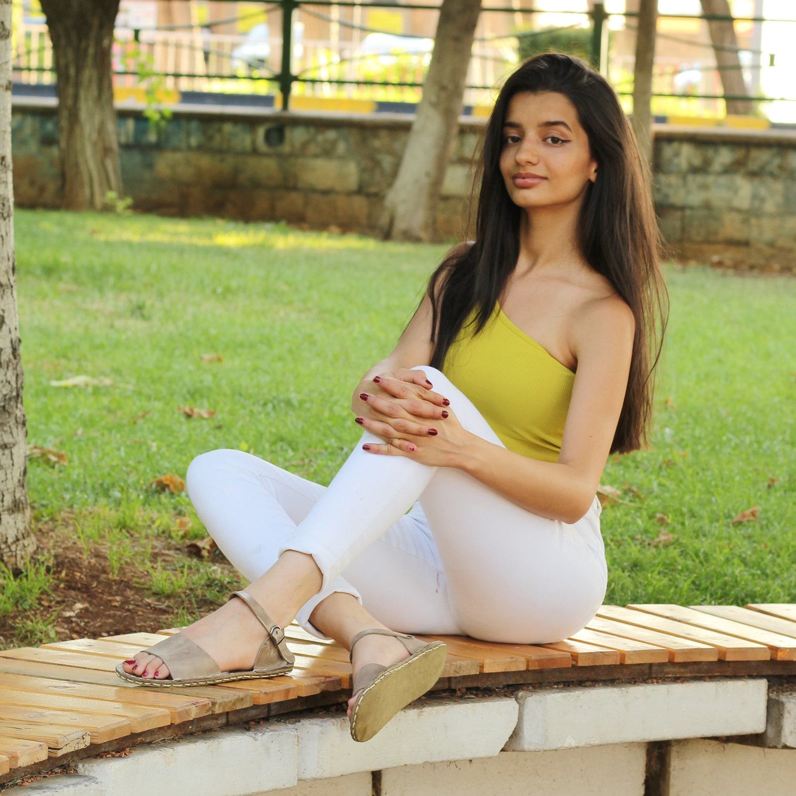 Handmade Leather Huarache Sandals Women – Open Toe Barefoot Shoes – Crazy Vision Design