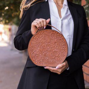 Handmade Leather Shoulder Bag A Unique and Stylish Item for Her