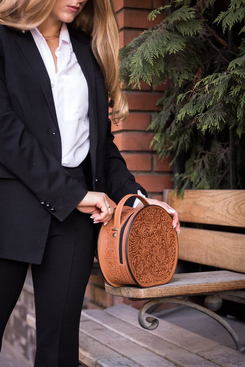 Handmade Leather Shoulder Bag A Unique and Stylish Item for Her