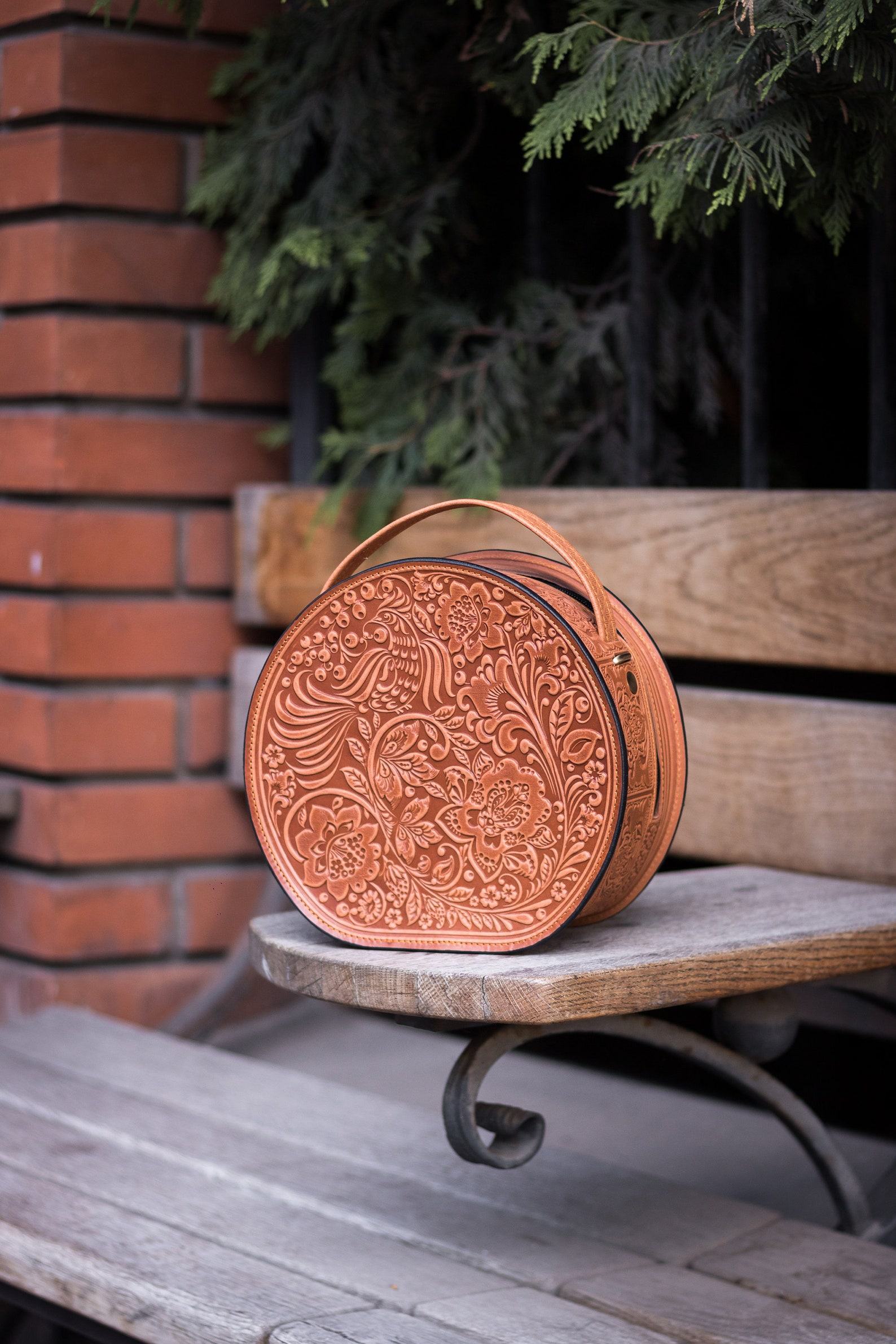 Handmade Leather Shoulder Bag A Unique and Stylish Item for Her - Image 6