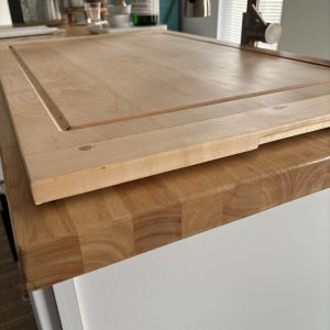 Handmade Maple Walnut Sink Cover – Farmhouse Cutting Board –