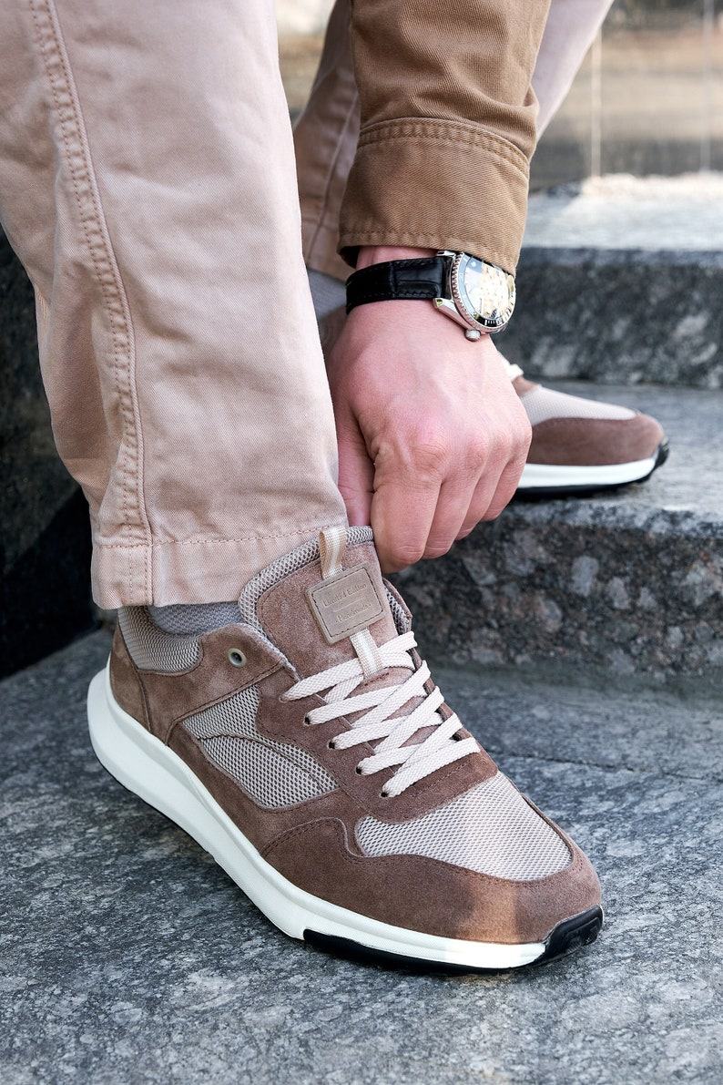 Handmade Men’s Leather Sneakers Comfort and Style in Every Step