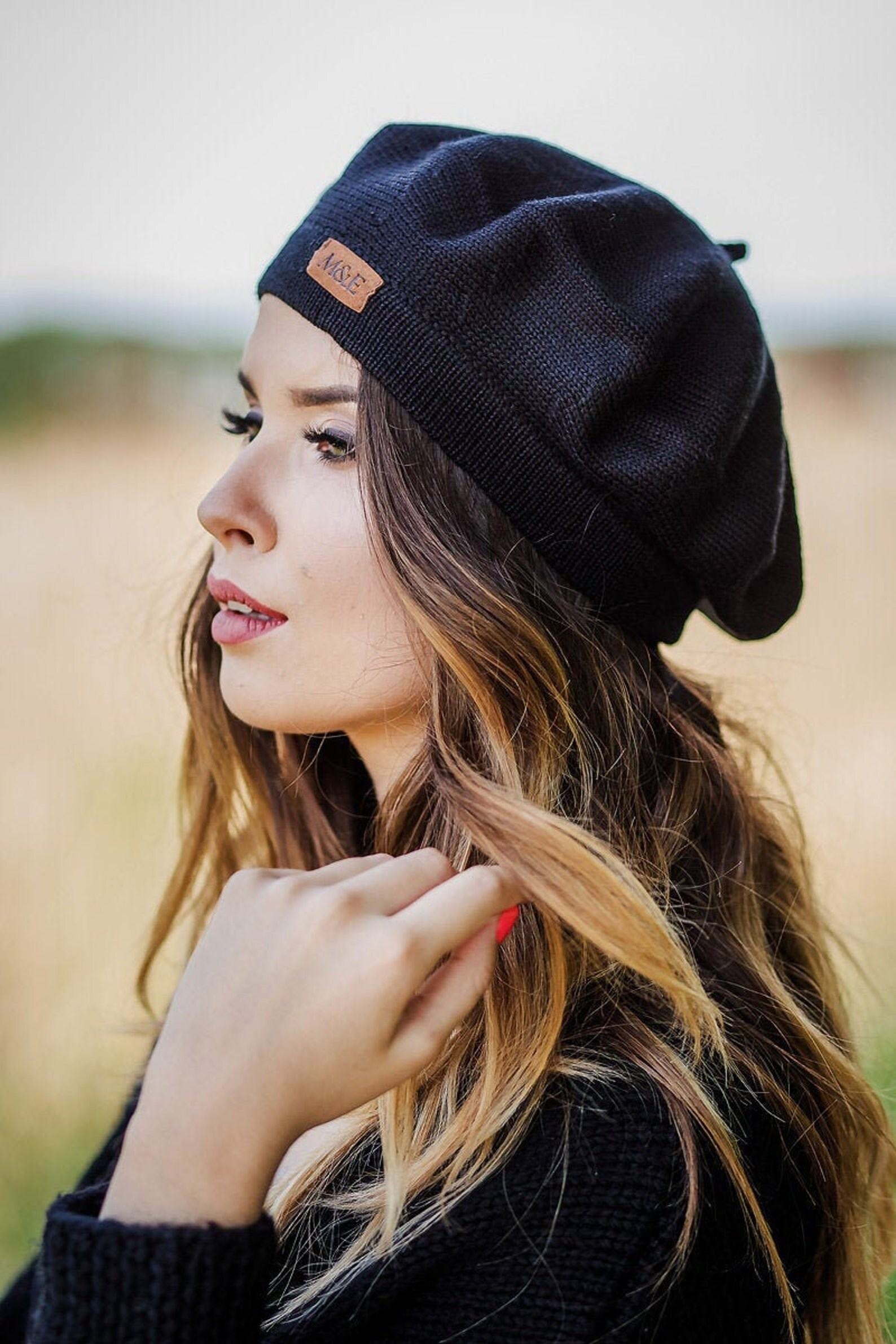 Handmade Merino Wool Beret A Timeless Classic for Sophisticated Women - Image 4