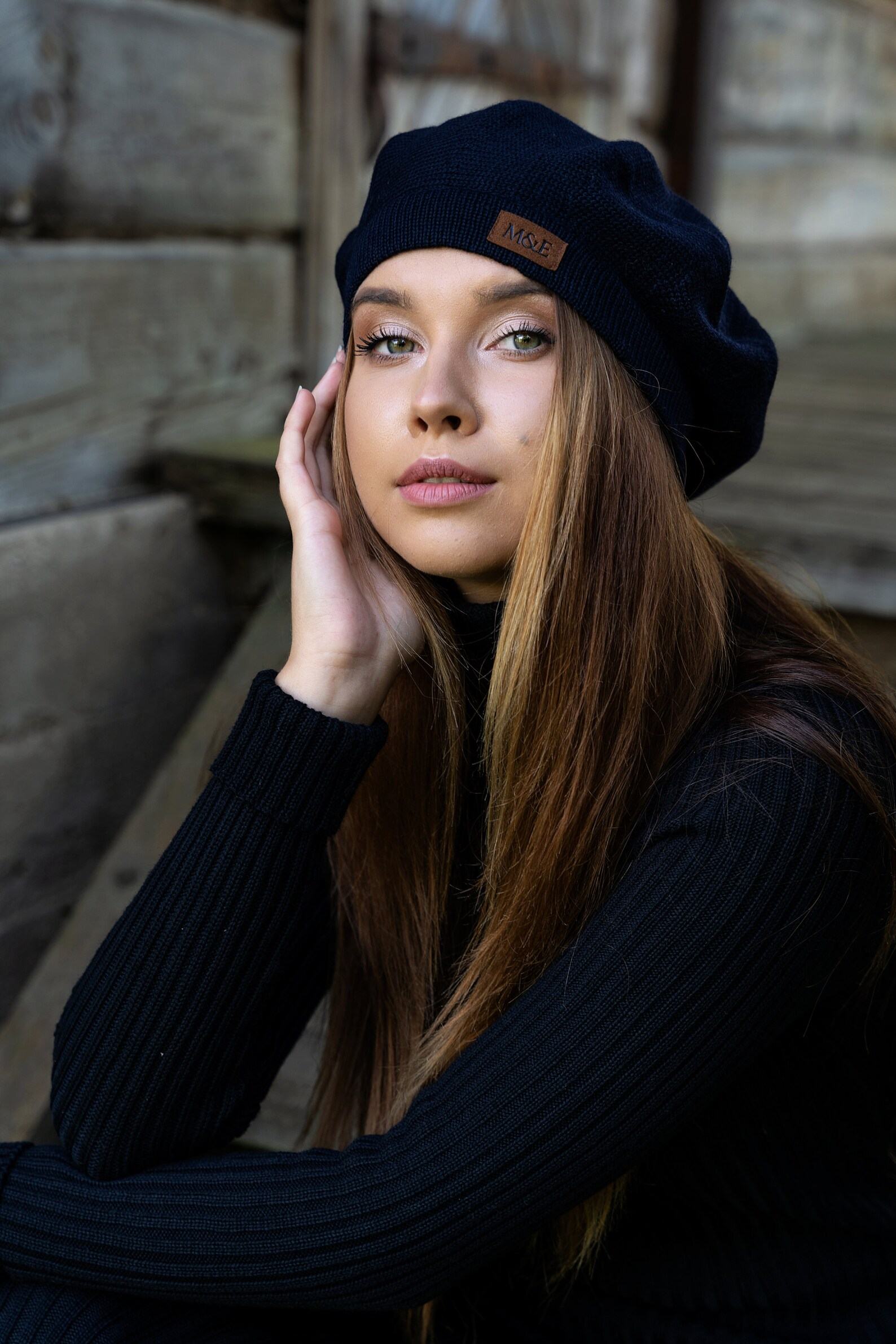 Handmade Merino Wool Beret A Timeless Classic for Sophisticated Women - Image 5
