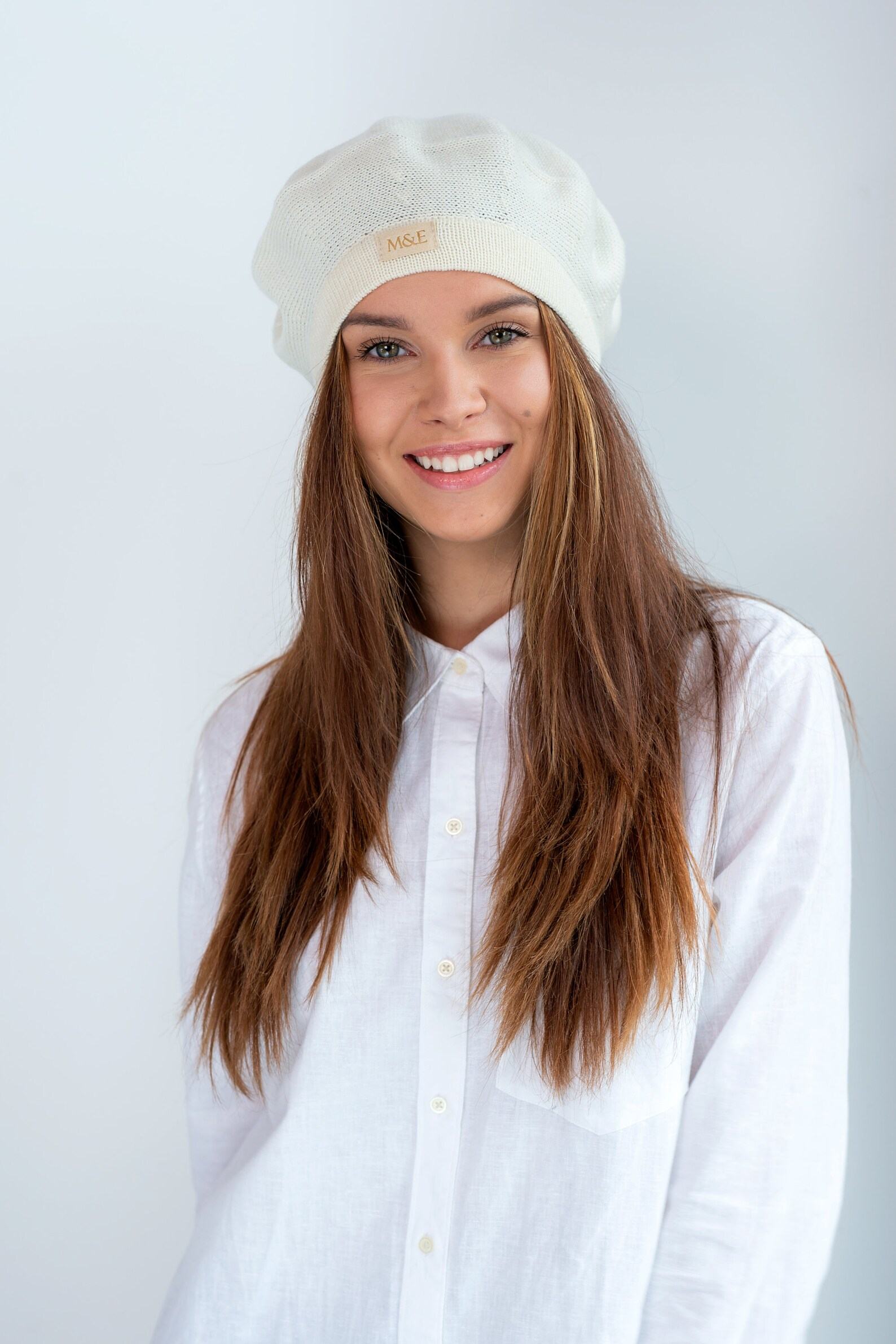 Handmade Merino Wool Beret A Timeless Classic for Sophisticated Women - Image 6