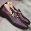Handmade Python Loafers  Men’s Exotic Skin Slip-Ons for Office & Dress
