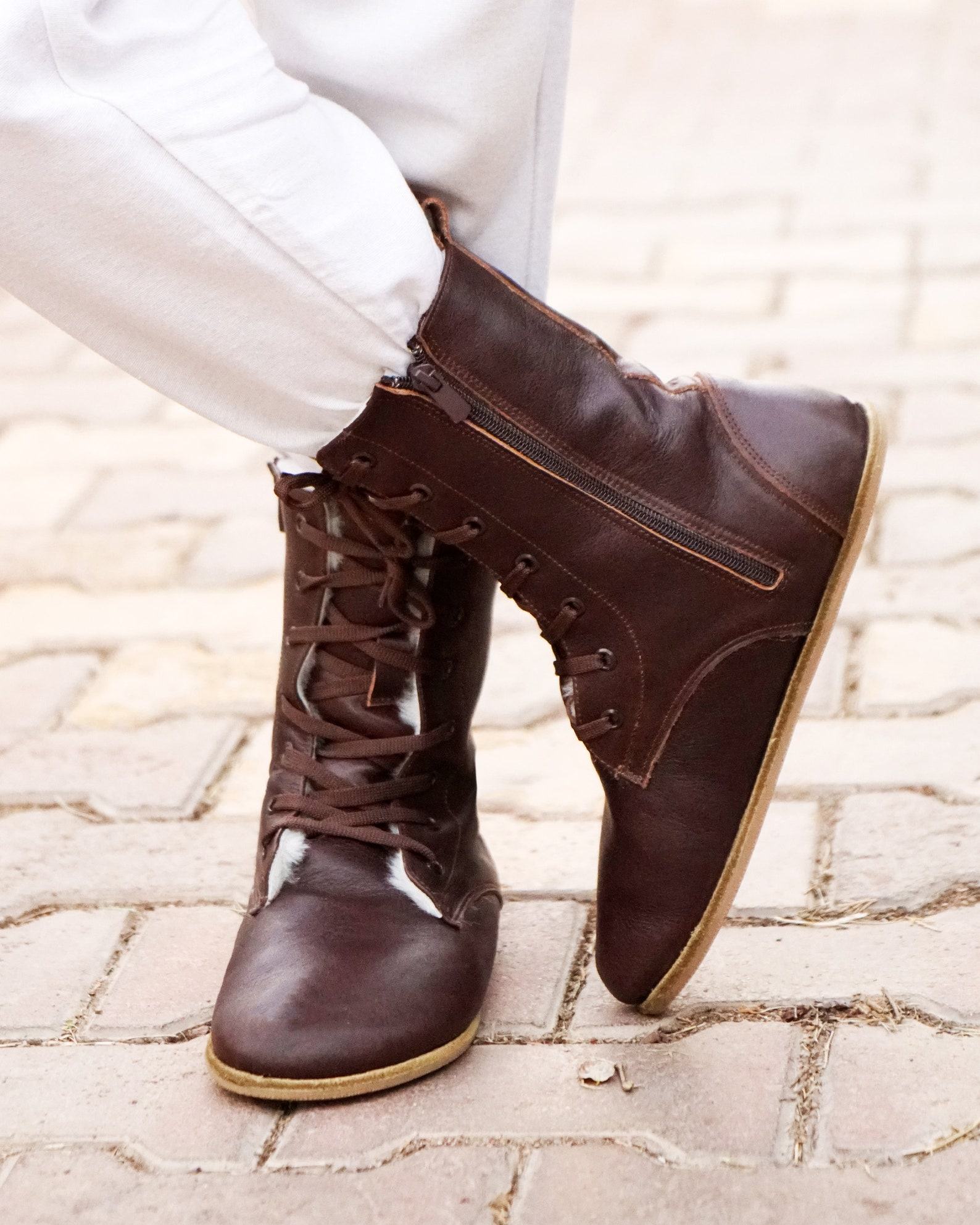 Handmade Shearling Boots Embrace Comfort and Style with Zero Drop and Natural Leather - Image 6