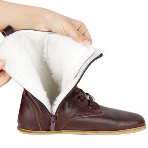 Handmade Shearling Boots Embrace Comfort and Style with Zero Drop and Natural Leather