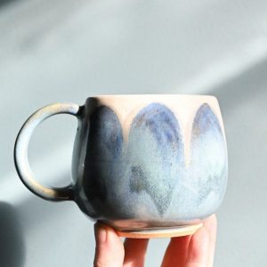 Handmade Swirled Ceramic Mug Elevate Your Morning Ritual with a Masterpiece