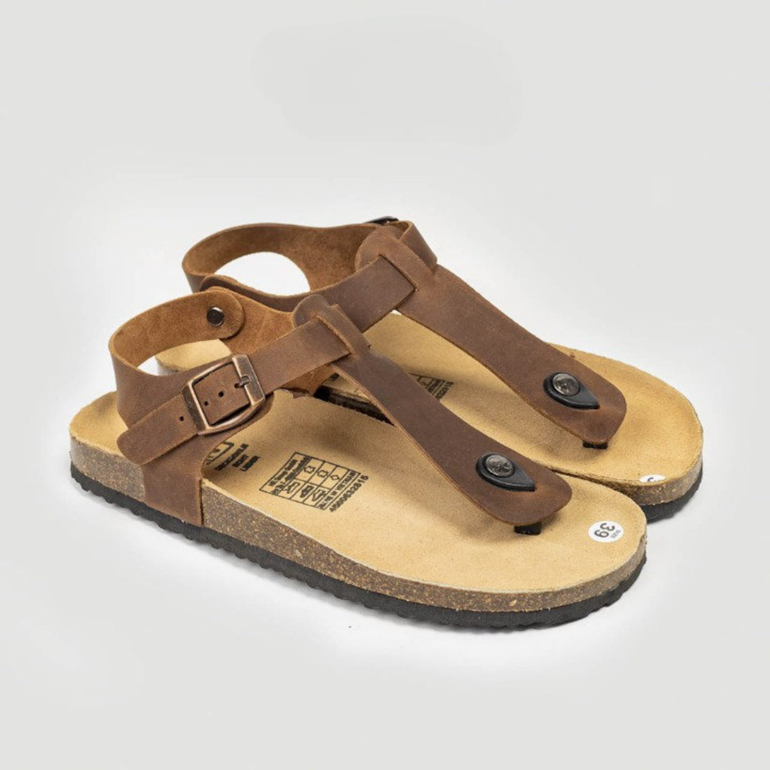Handmade Unisex Rice Husk Sole Sandals Sustainable Comfort in Every Step