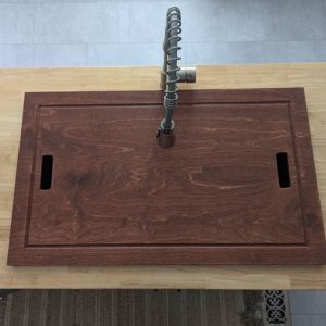 Handmade Wooden Sink Cover Cutting Board – Farmhouse & Modern Kitchen Decor –