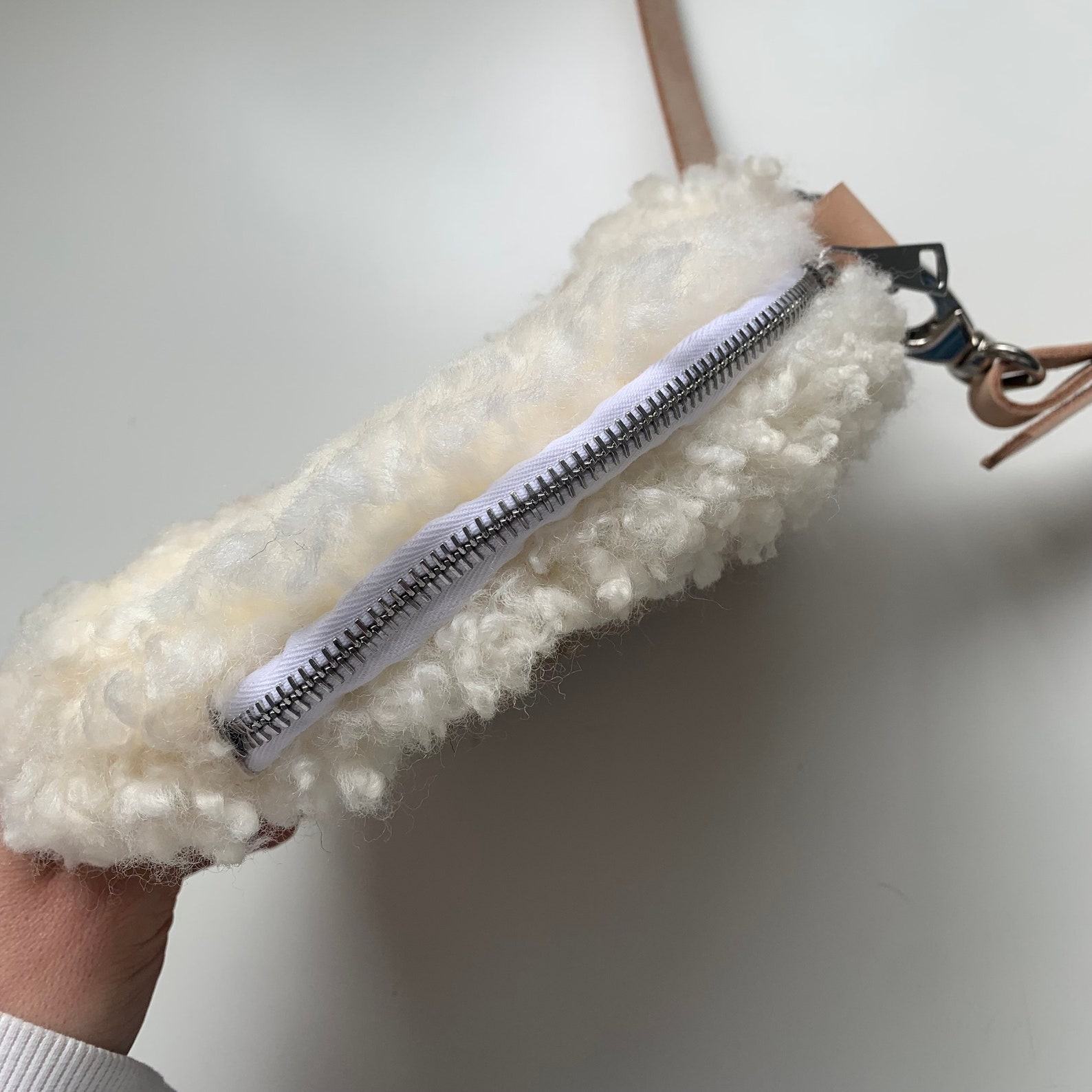 Handmade Ying Yang Sheepskin Bag A Unique and Sustainable Accessory