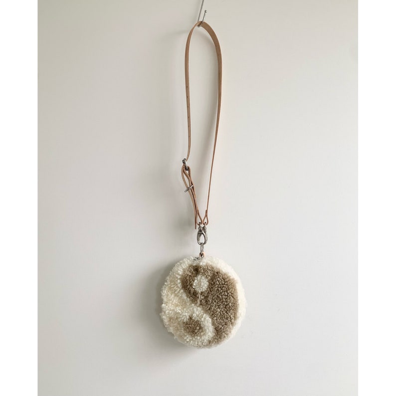 Handmade Ying Yang Sheepskin Bag A Unique and Sustainable Accessory
