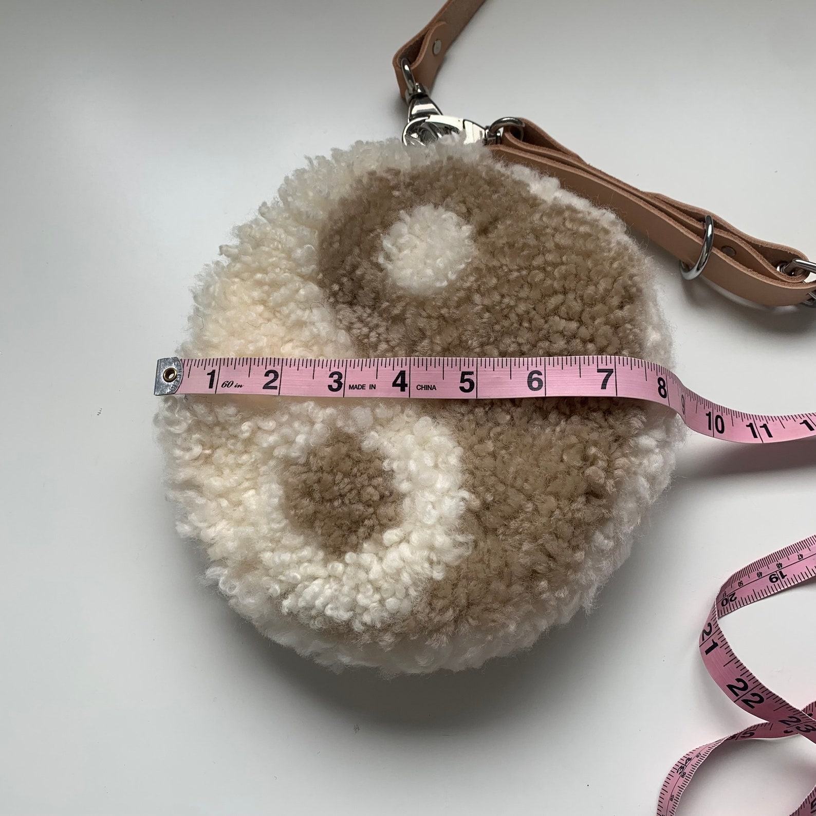 Handmade Ying Yang Sheepskin Bag A Unique and Sustainable Accessory