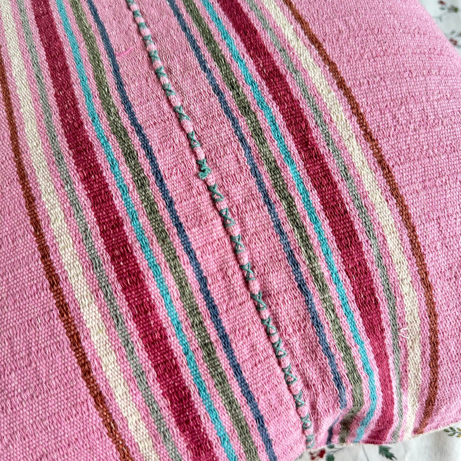 Handwoven Haven 20″ Square Cotton Pillow Cover for Modern Bohemian Charm