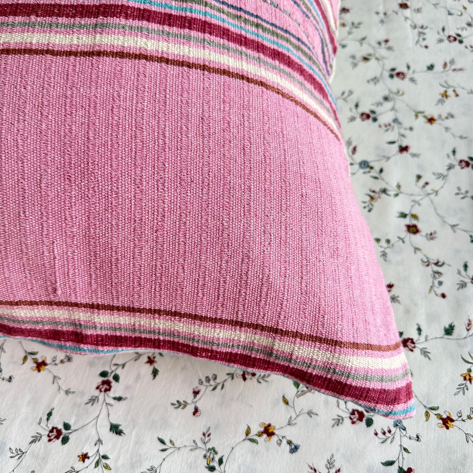 Handwoven Haven 20″ Square Cotton Pillow Cover for Modern Bohemian Charm