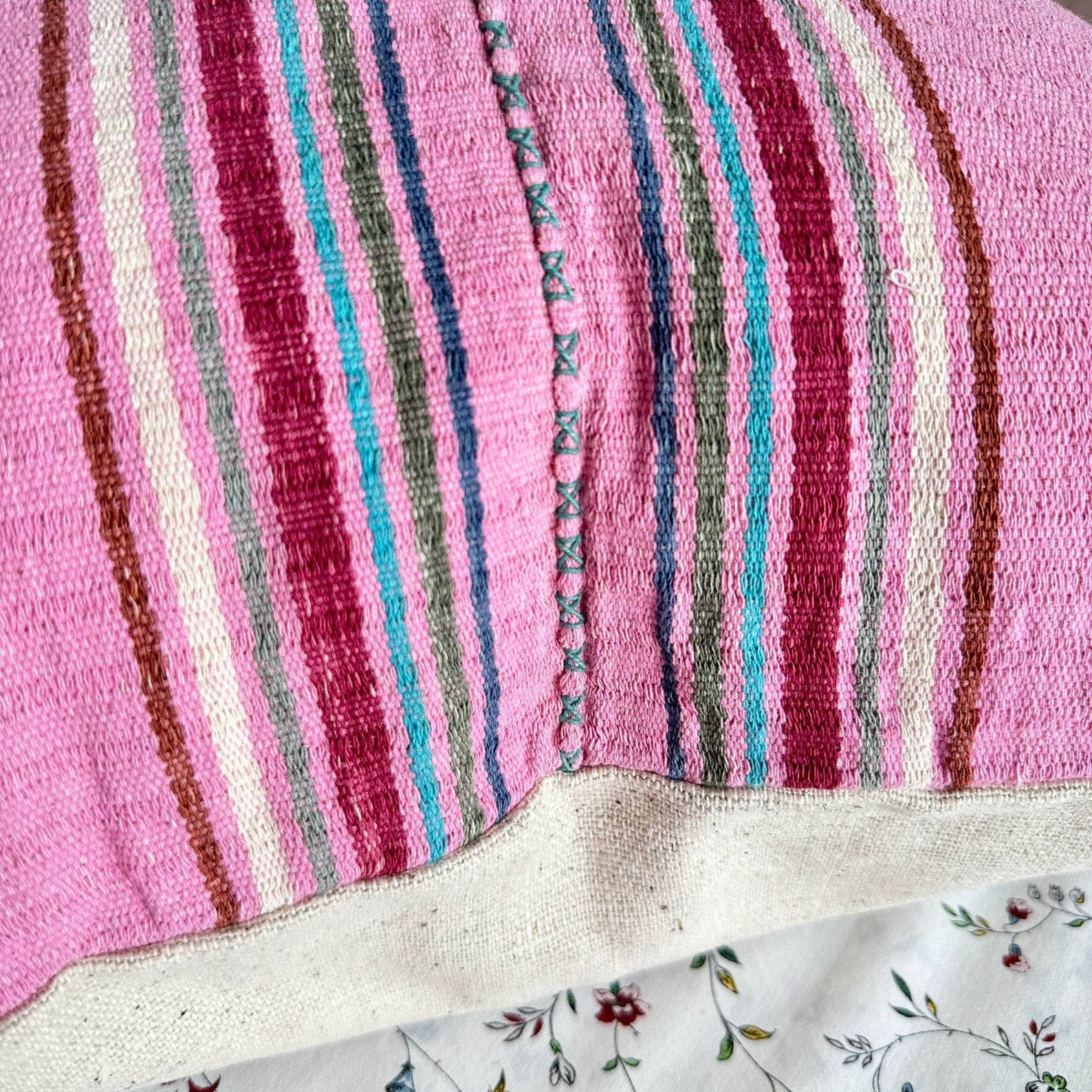 Handwoven Haven 20″ Square Cotton Pillow Cover for Modern Bohemian Charm