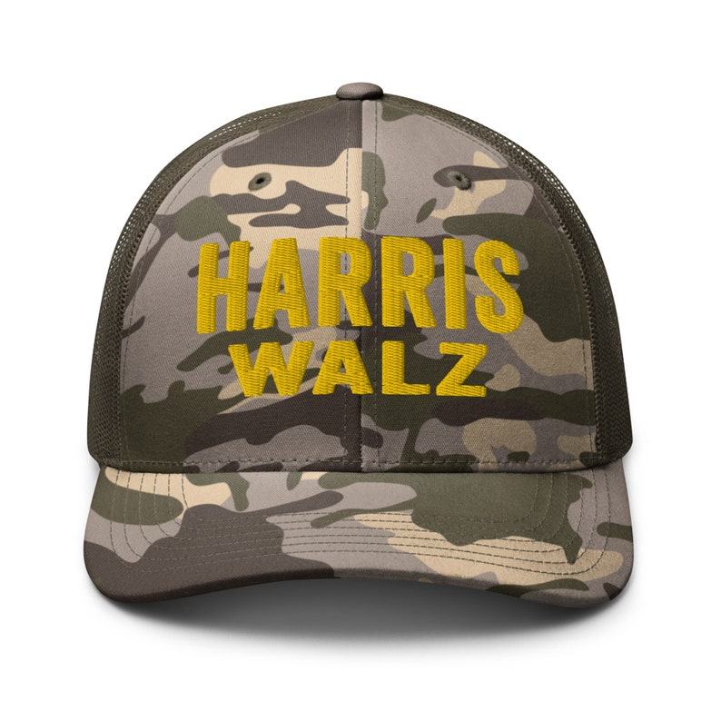 Harris Walz Camo Hat Show Your Support for Madam President and Tim Walz