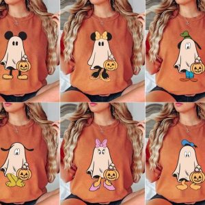 Hauntingly Adorable Disney Mickey Friends Halloween Sweatshirt for Spooky Season