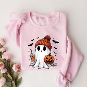 Hauntingly Adorable Spooky Ghost Sweatshirt for a Spooktacular Halloween