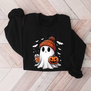 Hauntingly Adorable Spooky Ghost Sweatshirt for a Spooktacular Halloween