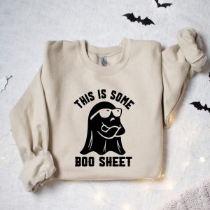 Hauntingly Cute “Boo Sheet” Sweatshirt for Spooky Halloween Shenanigans