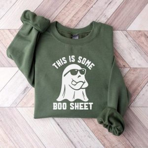 Hauntingly Cute “Boo Sheet” Sweatshirt for Spooky Halloween Shenanigans