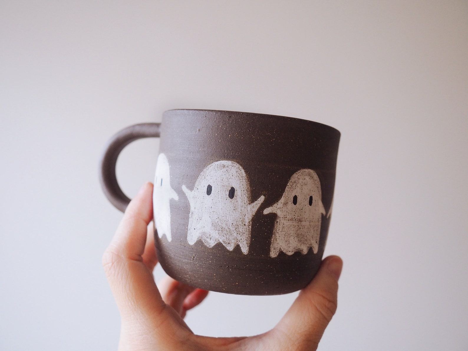 Hauntingly Festive Pre-Order Your Ghost Parade Ceramic Mug for a Spooktacular December - Image 4
