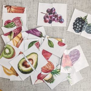 Healthy Food Matching Cards Fun Learning for Preschoolers and Toddlers