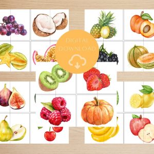 Healthy Food Matching Cards Fun Learning for Preschoolers and Toddlers
